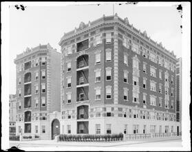Morningside Drive and West 115th Street. Cathedral Court Apartments.