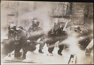 [Fire fighters, training exercise.]