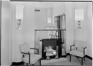 Steuben Glass, Inc. Conference Room fireplace detail, horizontal.