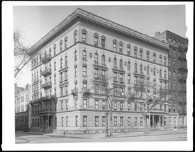 2026 7th Avenue at the N.W. corner of West 121st Street. The Douglas and The Desmond Apartment Houses.