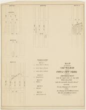 Map of Property in 12th Ward of City of New York of which Archibald Watt Held Legal Title in July 1838, Whilst James Watt held the Equitable Benefits Thereof Covered by Two Dry Mortgages of A. Watt to