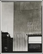 N.E. Cor. 56th St. & Fifth Ave. N.Y.C. Bonwit Teller & Co's Bldg. View Looking North at Section of South Front on 56th Street at West Corner at Fifth Ave. & Just Over Ground Floor Show Window