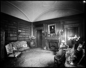 Library on the second floor of the Henry Augustus Coit Taylor house.