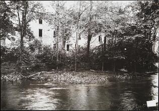 [Walls of the old Snuff Mill on the Bronx River.]