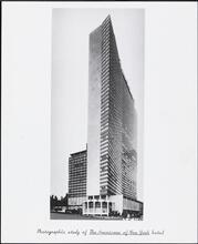 Photographic study of The Americana of New York hotel.