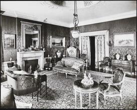 [Red drawing room of Erskine Hewitt's house.]