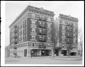 3505 Broadway at the corner of West 143rd Street. Apartment house.