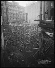 Woolworth Building, looking S. E. [Construction zone.]