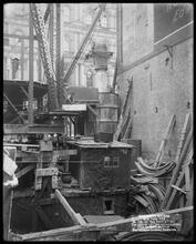 Woolworth Building, Looking S. E. From Center Platform [Construction zone.]