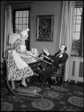 Billy Rose [Billy Rose and Eleanor Holm at home.]