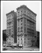 113th Street at the S.W. corner of Broadway. South wall of front courts.