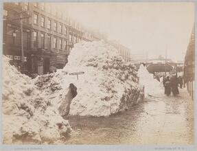 [Snow on 14th Street.]
