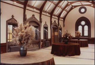 [The Dairy Visitor's Center on re-opening following restoration.]
