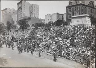 [Firemen in parade.]