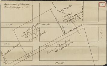[Map of lots between 111th Street and 113th Street from 10th Avenue to 11th Avenue]