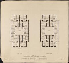 Type of Twenty-Five Foot Tenement House Plan As Adapted to Proposed New Tenement Law Requirements