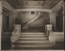 East 77th Street and Fifth Avenue. Senator W. A. Clark residence. Interior, grand staircase