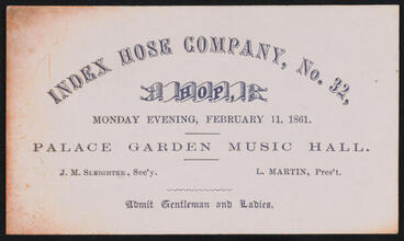 Index Hose Company, No. 32, Hop