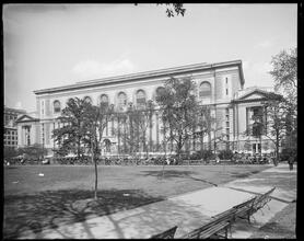 5th Avenue and 42nd Street. New York Public Library, general view from rear.