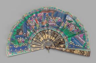 Mandarin pattern fan