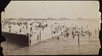[Beach scene.]
