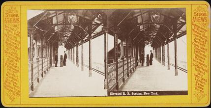[Elevated railroad station.]