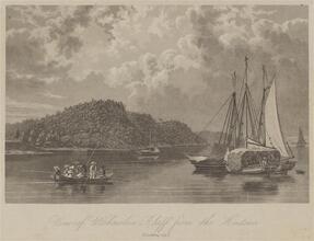 View of Weehawken Bluff from the Hudson