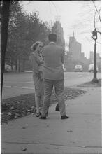 Men Are Such Wolves [Man talking to a woman in the park.]