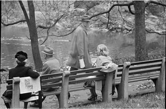Men Are Such Wolves [People sitting on a park bench.]