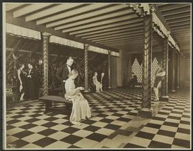 Hotel Astor, B'way & 44th Street, Interior with models -- Roof, North Lounge.
