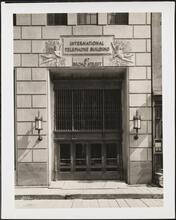 67 Broad Street. International Telephone Building. Main entrance detail