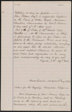 Order book of Oliver De Lancey, May 10, 1777-June 20, 1777, copied by Edward Floyd De Lancey in 1880