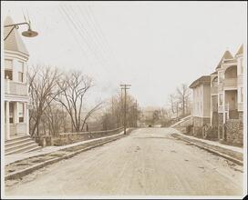 [Shakespeare Avenue showing Huber property and new subway.]