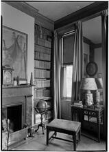 Mrs. Frederick Havemeyer [residence]. Library fireplace and window.