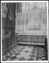 Trinity Church. Chancel altar and stalls on south side.