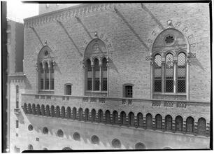 West side Y.M.C.A. Three large windows.