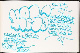 [Page inside LA 2's black book.]