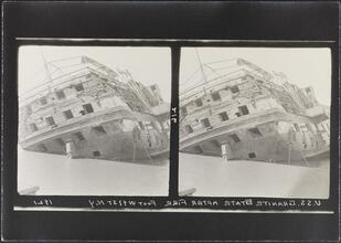 [U.S.S. "Granite State" after fire.]
