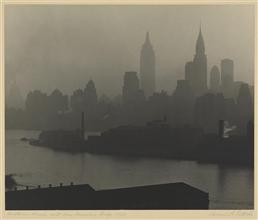 Midtown Through Mist from Queensboro Bridge
