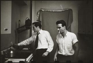 Montgomery Clift - Glamour Boy in Baggy Pants [Montgomery Clift and Kevin McCarthy developing photographs.]
