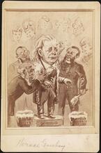 [Political cartoon featuring Horace Greeley.]