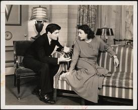 [Francis Lederer as Gaylord Easterbrook and Katharine Cornell as Linda Easterbrook (Linda Paige) in "No Time for Comedy".]