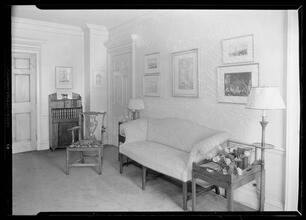 Carroll Carstairs [residence]. Library side wall.