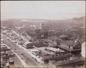 [Birdseye view of Coney Island, the Narrows, Gravesend Bay.]