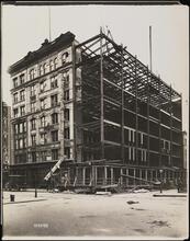[Building construction, Barrow Street and Sheridan Square.]