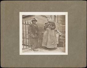 Pretzel Vendor and Emigrant - South Ferry  [Street Types of New York.]