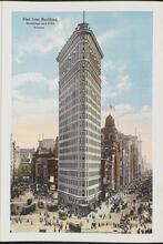 Flat Iron Building, Broadway and Fifth Avenue.