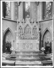 West 26th Street. Trinity Chapel, detail of altar.