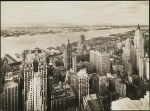 60 Wall Street [70 Pine Street.] View from Cities Service tower, looking northwest