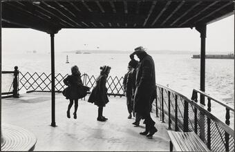 [Riding the ferry in the winter.]